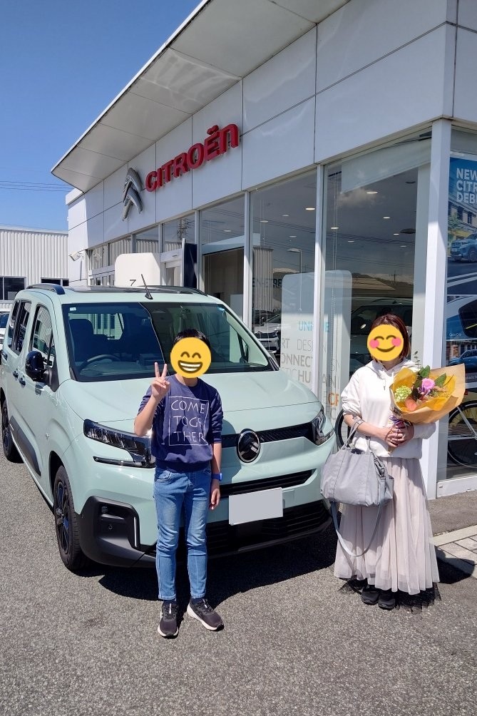 ベルランゴ　MAXBlueHDi アクアグリーン　ご納車！