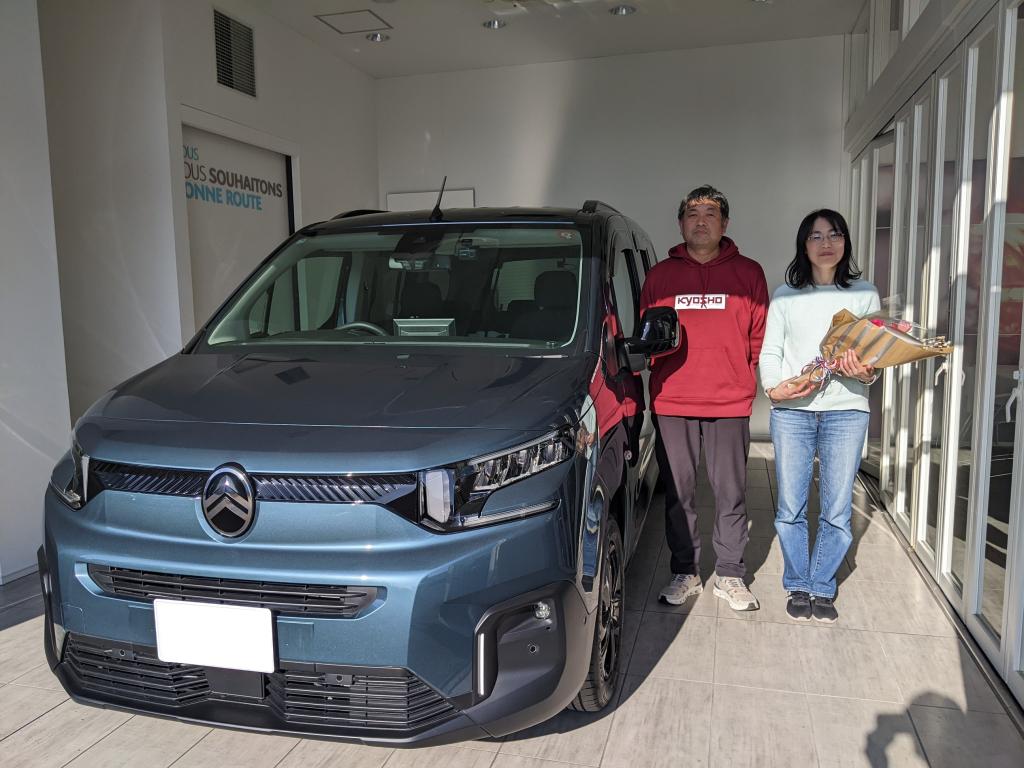 BERLINGO　LONGへのお乗りかえ、ありがとうございました。